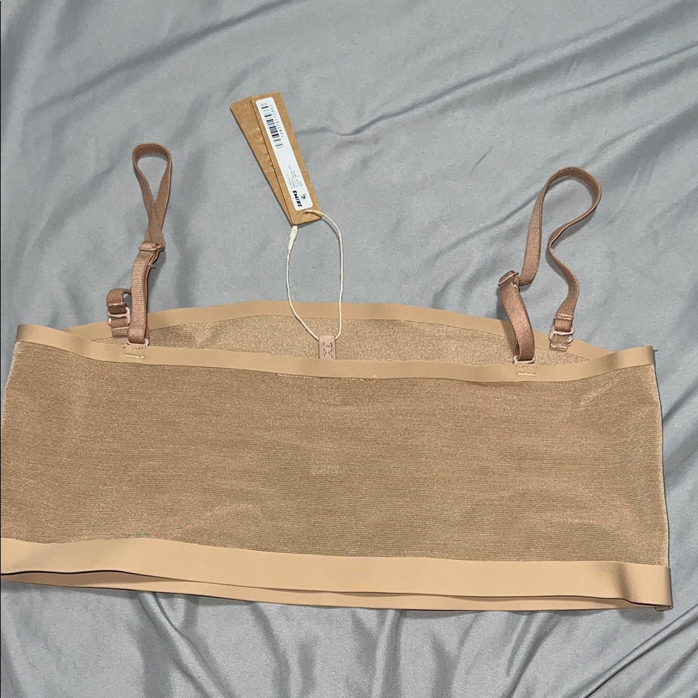 SKIMS Seamless Bandeau Bra Nude XL NWOT Adjustable Straps - Picture 3 of 3